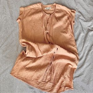 Caron Callahan Cotton Gauze Dress